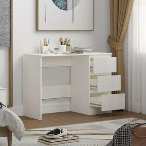 Luxury Life Carlton 3 Drawer Dresser Dressing Table Gloss White 2
