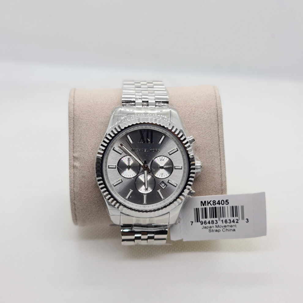 Michael Kors MK8405 Mens Lexington Chronograph Watch Stainless Steel