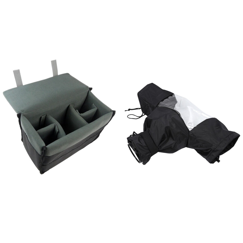 Padded Protective Bag Insert Liner Case for DSLR Camera Black & Nylon Transparent Tpu Camera Rain Cover-image-OPC-PBHJJYX-NEW