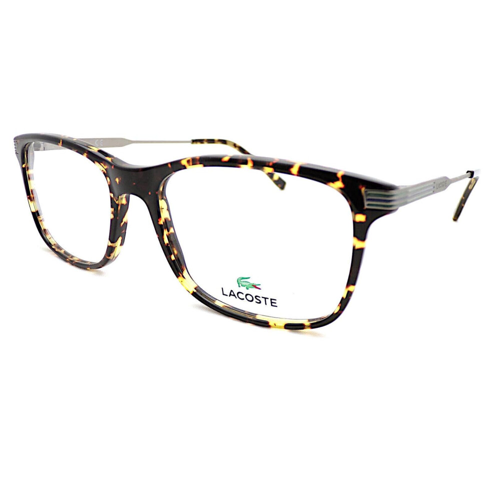 Lacoste Glasses Frame Dark Brown Havana/ Gunmetal 55Mm Eyeglasses L2888 240