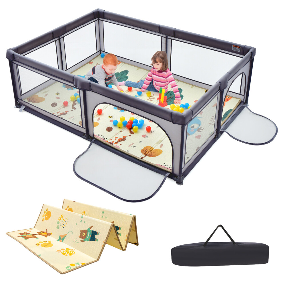 Baby Playpen Child Safety Gate Portable Activity Area for Children