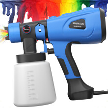 Paint Sprayer, 600w High Power HVLP Home Electric Spray Gun, with 1000ml Detachable Container, Lightweight Furniture, Fence, Car, Bicycle, Chair
