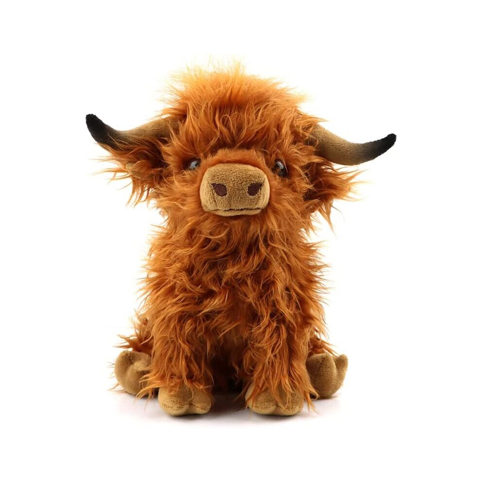 Misscc (Brown) Highland Cow Stuffed Animals Plush Toy