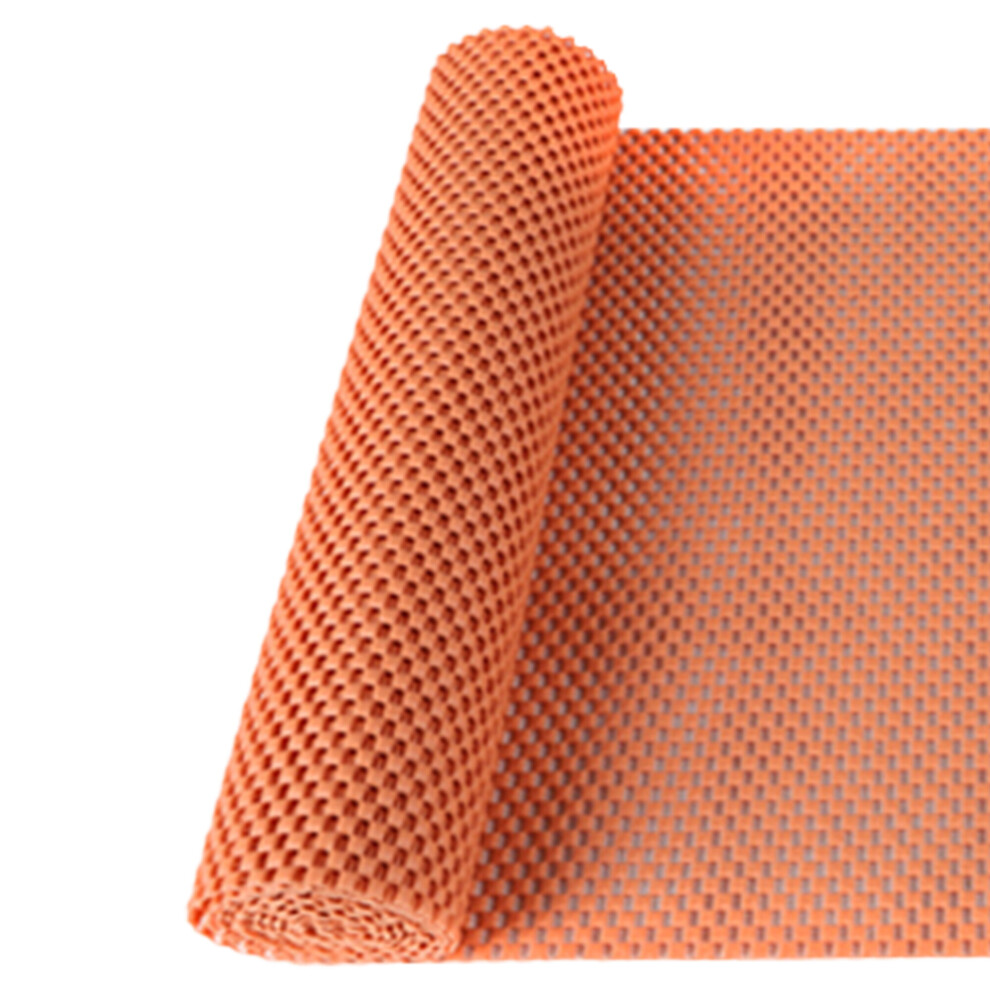 (Orange, Pack of 1) Anti Slip Rug 150x30cm Underlay Matting Gripper