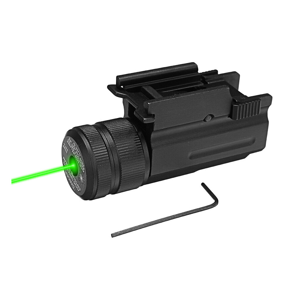 Green Laser Beam Dot Sight Scope Hang Type Compact Tactical Picatinny 20mm Rail Mount