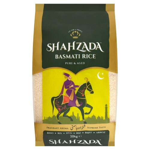Shahzada Basmati Rice 20kg (Pack of 1) 2