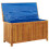 VidaXL vidaXL Solid Acacia Wood Garden Storage Box Entryway Patio Storage Bench Box 4