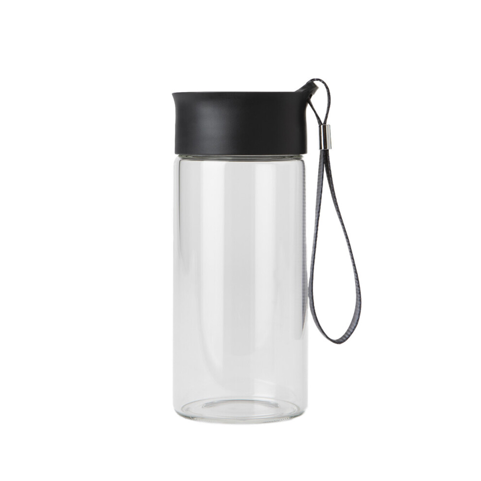 Nutribullet Glass To-Go Bottle with Twist-On Lid and Handy Carry Strap - Portable, No-Spill Hydration for Nutribullet Juicer & Juicer Pro-image-OPC-PBHPXJB-NEW