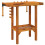 VidaXL vidaXL Solid Wood Acacia Workbench with Vices 92x48x83 cm Wooden Work Table 5