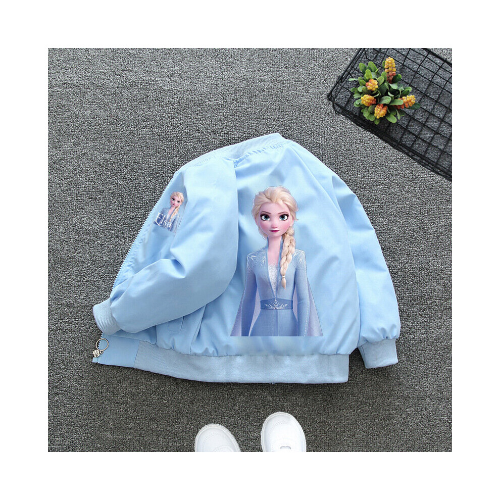 (Photo Color23, 6T) frozen 2 Spring and Autumn Girls elsa Jacket Boys and Girls Outing Clothes Jacket Children