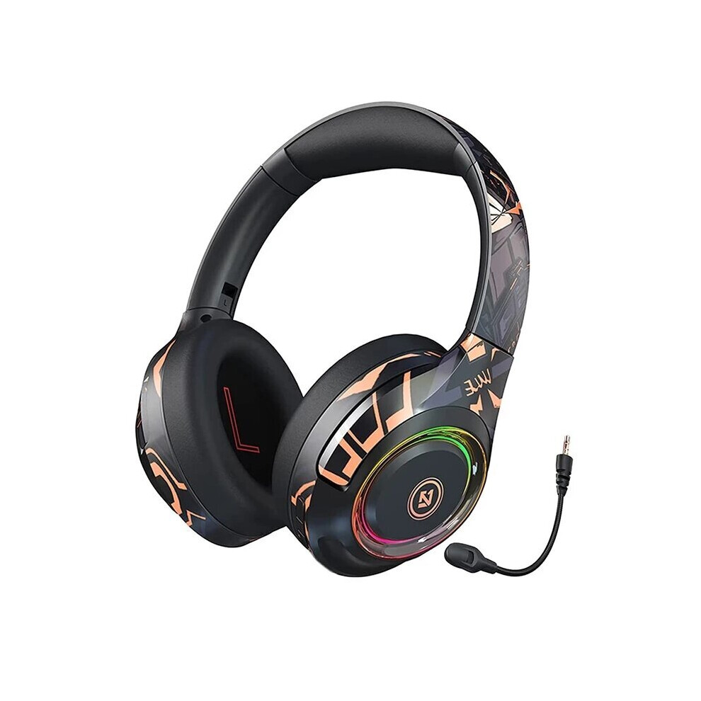 Bakeey El A2 Bluetooth 5.0 Gaming Headphones Hifi 3D Stereo Bass Wireless Rgb Pc Headsets With Microphone For Ps4 Laptop Tablet Light 6905928650617