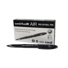 Penne a sfera inchiostro permanente UNI-BALL UB-188-Micro - Nero - Punta fine 0,25-0,45mm - Confezione da 12