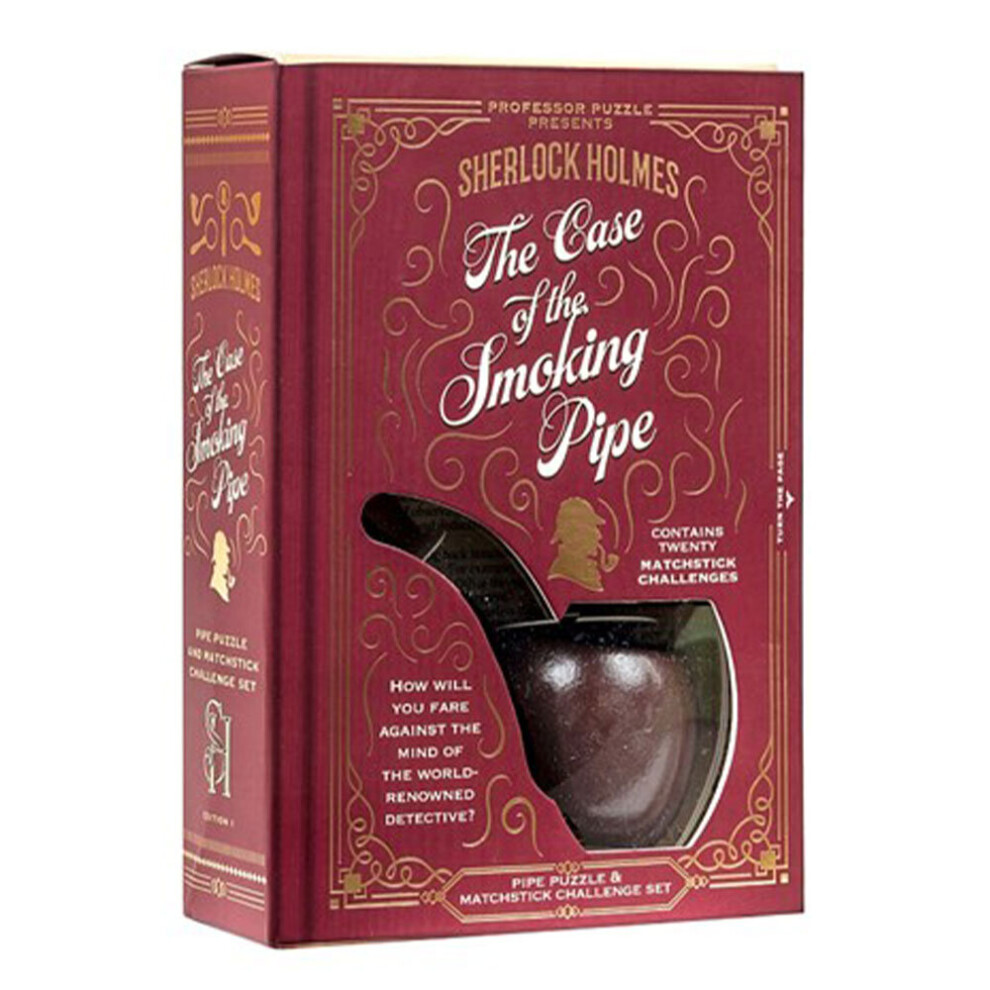Professor Puzzle Sherlock Holmes Smoking Pipe Challenge Set