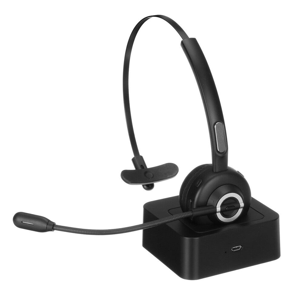 Bluetooth 5.0 Business Headphones With Bass Mono Bluetooth Wireless Headset For Truckers Drivers And Business Worker 622872467639
