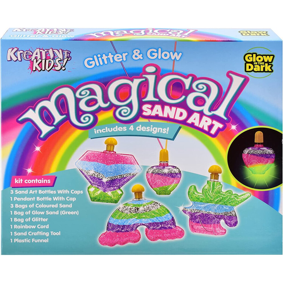 Glitter And Glow Magical Sand Art Kit For Kids | Moving Sand Art | Art Set For Kids | Arts And Crafts For Kids