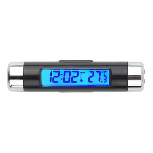 LCD Display Car Digital Thermometer Clock Calendar Clip-on Digital 1