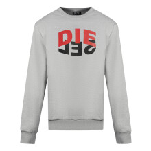 (M) Diesel Reverse Logo Grey Sweater