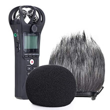 Zoom H1n Recorder Foam Furry IndoorOutdoor Windscreen Muff Pop FilterWind Cover Shield Fits Zoom H1n H1 Handy Portable Digital Recorder