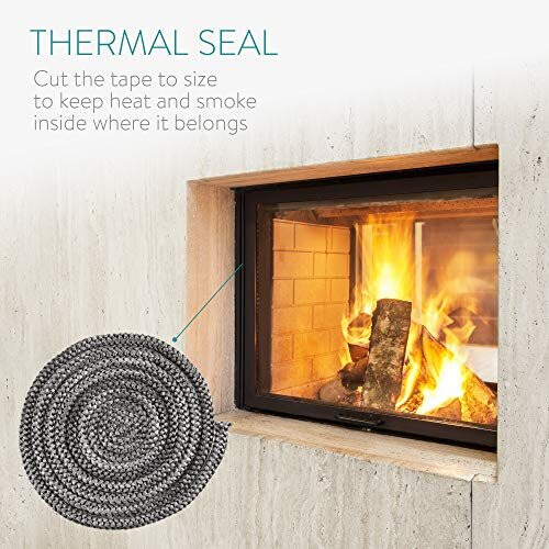 Stove Door Seal Rope 3m Long x 10mm Thick Replacement Sealer for Stoves