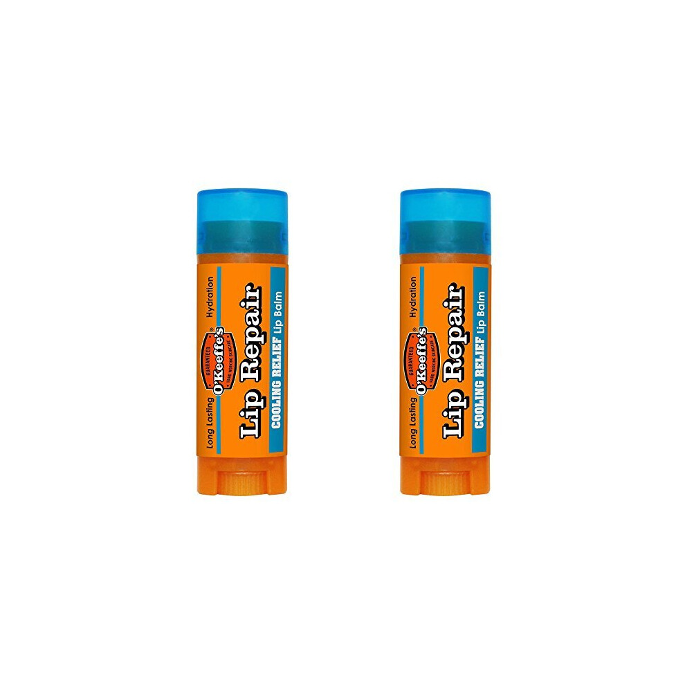 2 x OKeeffes Lip Balm Repair Stick Cooling 42g