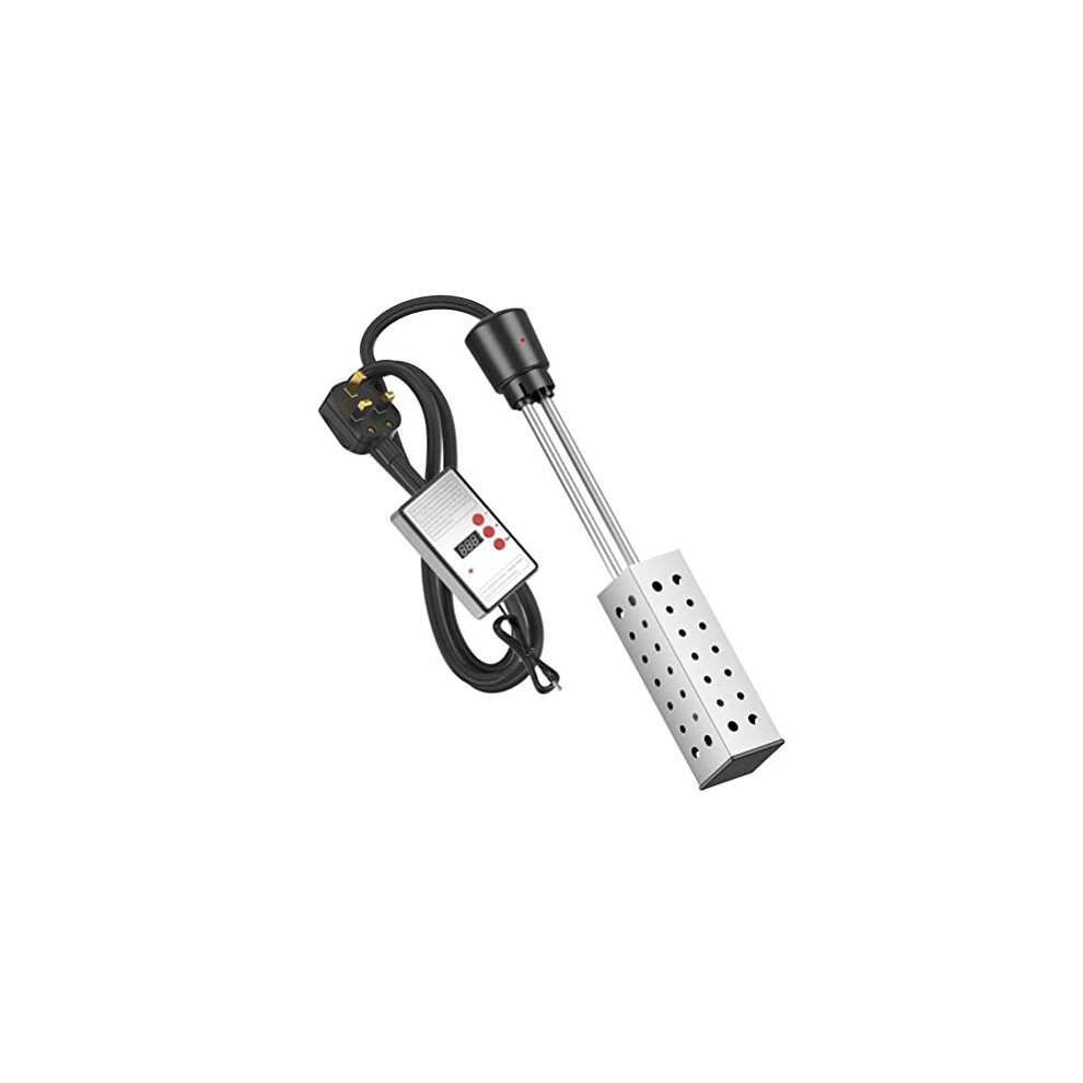 Electric Immersion Water Heater Bucket Water Heater Household High Power Submersible Pool Bathtub Heater with ThermostatAuto Shutoff