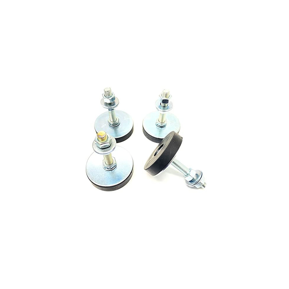 50Mm Antivibration Rubber Machine Feet Mounts 8Mm M8 Stud 4Pcs 5060857920703