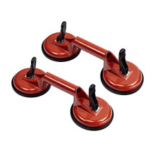2 Pack Glass Suction Cups Heavy Duty Aluminum Vacuum Plate Handle Glass Suckers to Lift Large GlassFloor Gap FixerTile Suction Cup LifterPad for
