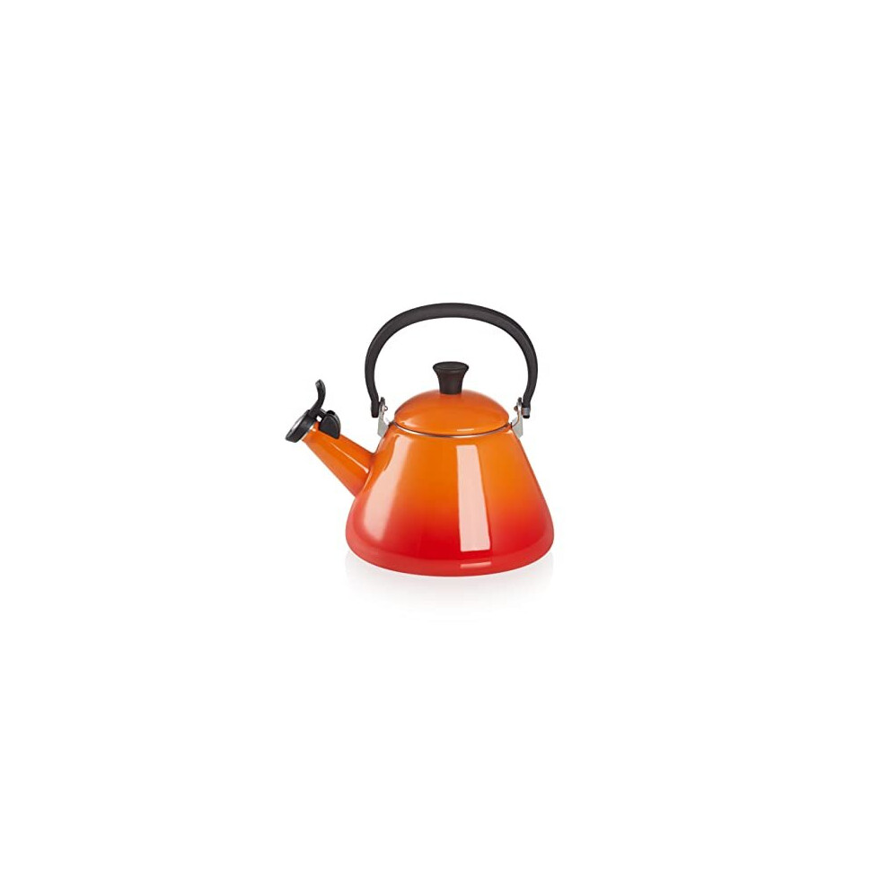 Kone StoveTop Kettle with Whistle Suitable for All Hob Types Including Induction Enamelled Steel Capacity 16 L Volcanic 92000200090000