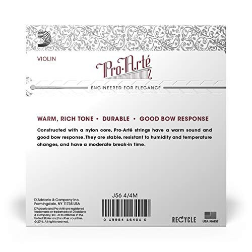 J56 44M ProArte 44 Scale Medium Tension Violin String Set 2