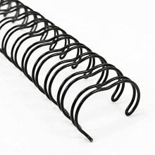 Wire Binding Spines 127mm 2580 Sheets 31 Pitch Black Double Loop Wire Binder Ring 34Loops A4 Pack of 100