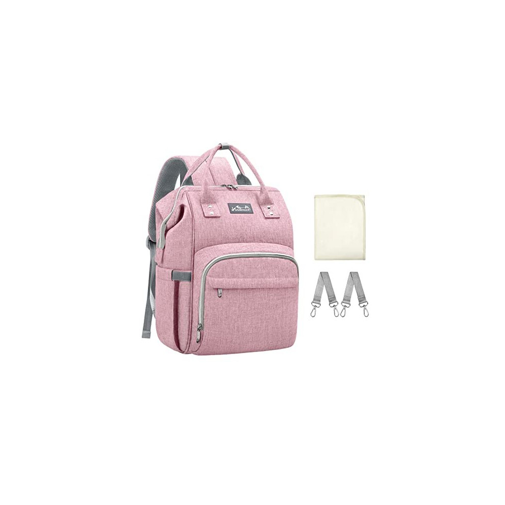 Baby Changing Bag Viedouce Baby Diaper Bag Nappy Backpack Maternity Bags with 1 Pcs Diaper Changing Pad and 2 Stroller Straps Waterproof Large