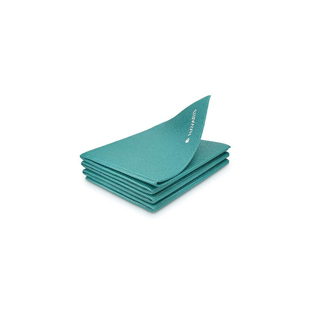Foldable Yoga Mat for Travel 4mm Thick Exercise Mat for Yoga Pilates Workout Gym Fitness NonSlip Folding Portable Outdoor Camping Mat