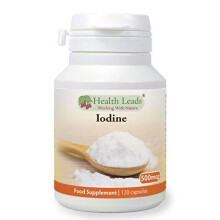 Lugols Iodine High Strength 500mcg 120 Capsules Iodine contributes to Normal Thyroid Function Easy to Swallow Small Capsules Magnesium Stearate Free