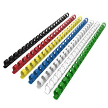 Plastic Binding Combs 40 Sheet 80gsm20lb Binding Capacity 21 Ring 8mm Mixed Colour A4 Box of 100