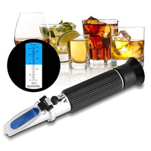 High Proof Alcohol Refractometer ATC Alcohol Refractometer with 080 Alcohol Measurement Range for Liquor and Spirits High Accuracy 1 Alcohol