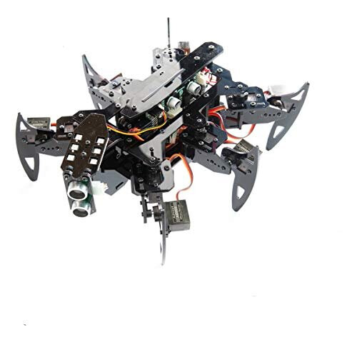 Hexapod Spider Robot Kit Compatible with Arduino Android APP and Python GUI Spider Walking Crawling Robot Selfstabilizing Based on MPU6050 Gyro Sensor