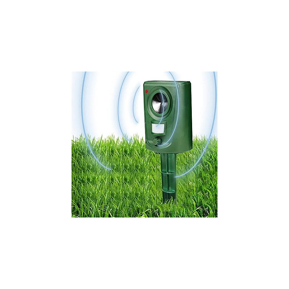 Cat Scarers for Gardens Cat Repellent Ultrasonic Fox Deterrents Animal Repeller Battery Powered Waterproof Motion Activated Sensor for Bird Squirrel