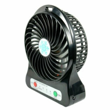 Portable Rechargeable LED Fan air Cooler Black