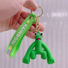 (Green) Friends Roblox Rainbow Blue Pink Yellow Duck Keychain Bag Pendant Kid Gift Xmas