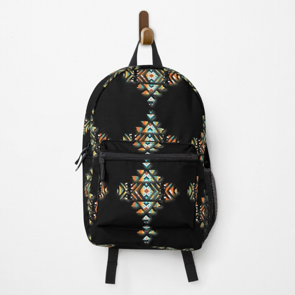 Backpack Southwestern Pattern Tribal Symbol School Bag Travel 15"