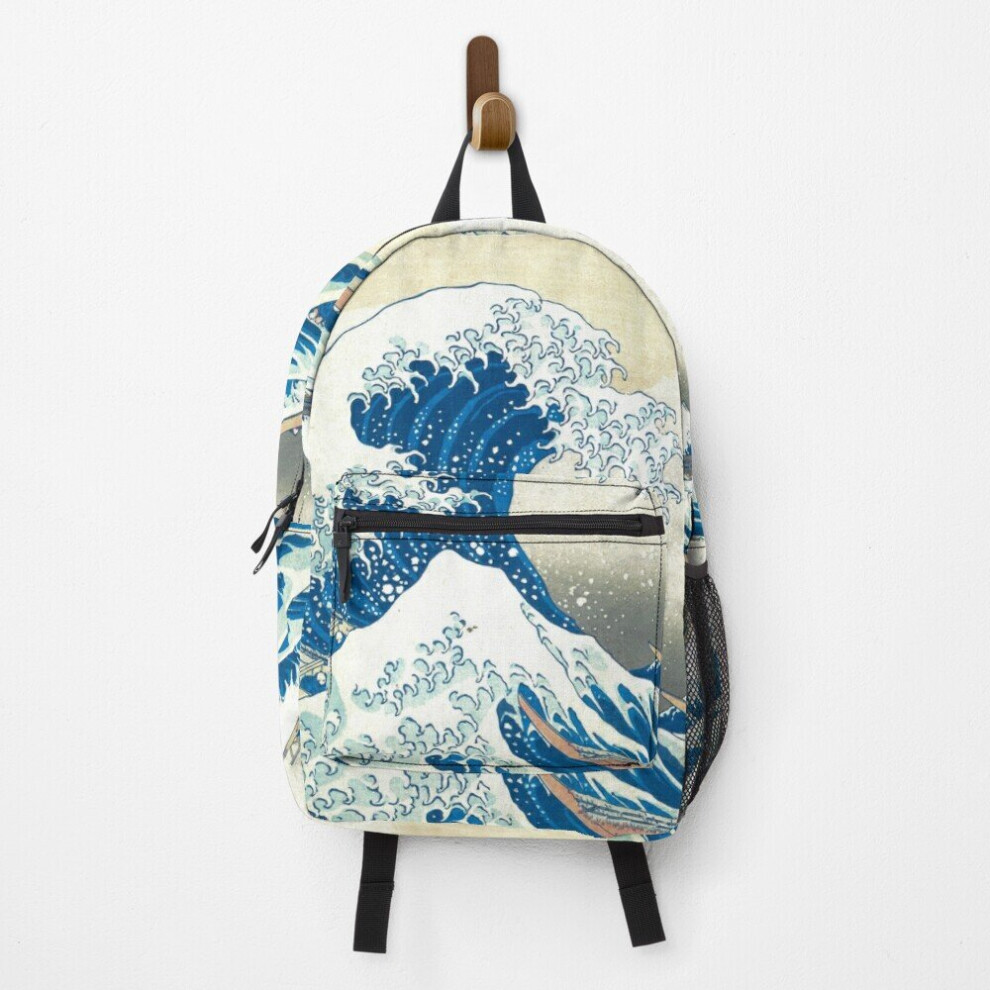 Backpack The Great Wave Off Kanagawa (Enhanced) School Bag Travel 15"