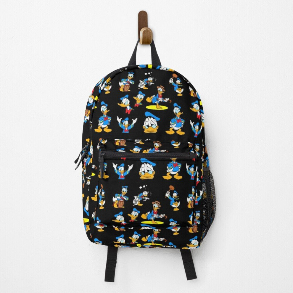 Famgem Backpack Donald Duck Collage School Bag Travel 15"