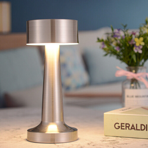 (Bronze ) Desk Lamp Led Cordless Touch Sensor Table Lamp Rechargeable Dimmable 2