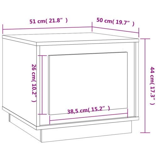VidaXL (concrete grey) vidaXL Coffee Table Dining Table Accent SIde Tea End Table Engineered Wood 1