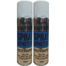 2x300ML Heavy Duty Adhesive Glue Spray For Fabric Carpet Multipurpose