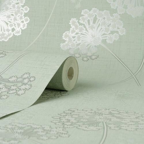 Fine Decor Fine Decor Grace Allium Green Wallpaper FD43282 1