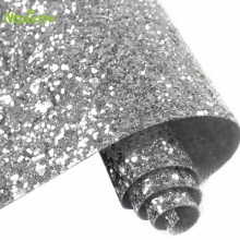 15cm*2m Self Adhesive Silver Chunky 3D Glitter Stairs Wallpaper Border Peel and Sticker Craft Decor
