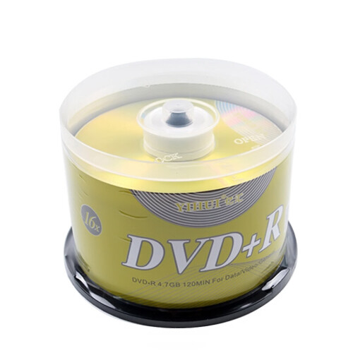 50PCS DVD Drives Blank DVD+R CD Disk 4.7GB 16X Bluray Write Once Data Storage Empty DVD Discs Recordable Media Compact 1