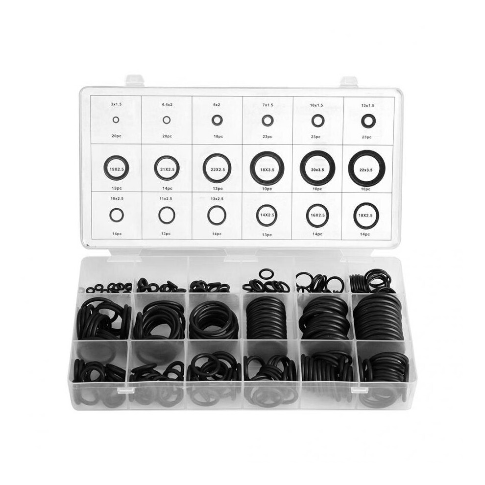 279Pcs/Kit 18 Sizes Rubber O-Ring Assortment Set Waterproof O-Rings Hydraulic Plumbing Gaskets Seal Kit 5063131296419