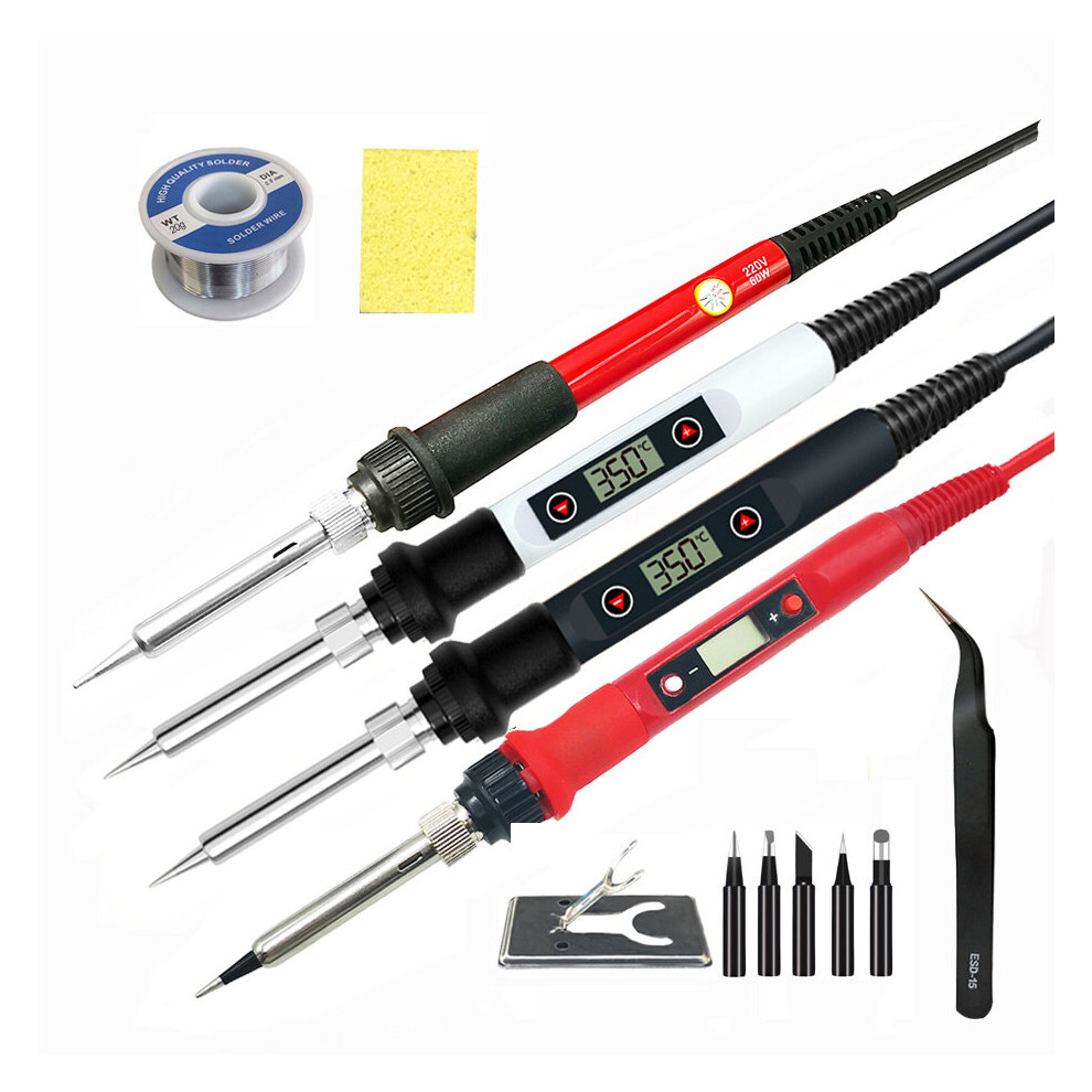 60W/80W Electric Digital Soldering Iron Station 220V 110V Temperature Adjustable Welding Soldering Tips Tools Accessories 5063131203394